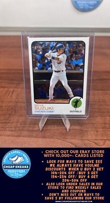 Cheap Sneaks Footwear/Sports Cards Baseball Card Seiya Suzuki (RC) 2022 Topps Heritage #505 Chicago Cubs