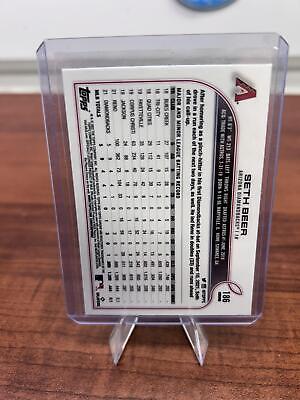 Cheap Sneaks Footwear/Sports Cards Baseball Card Seth Beer (RC) 2022 Topps Chrome Rookie Baseball Card #186 Arizona Dia