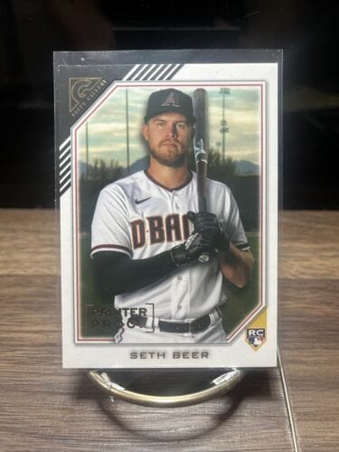 Cheap Sneaks Footwear/Sports Cards Baseball Card Seth Beer (RC) 2022 Topps Gallery Printer Proof Rookie Card #17 Diamon