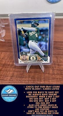 Cheap Sneaks Footwear/Sports Cards Baseball Card Seth Brown 2023 Topps Royal Blue #148 Oakland Athletics