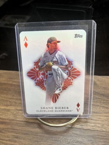 Cheap Sneaks Footwear/Sports Cards Baseball Card SHANE BIEBER 2023 TOPPS SERIES 1 ALL ACES #AA-15 CLEVELAND GUARDIANS