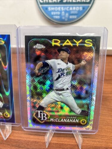 Cheap Sneaks Footwear/Sports Cards Baseball Card Shane McLennan 2023/2024 Blue Refractor /150 /Logofractor/ X-Fractor R