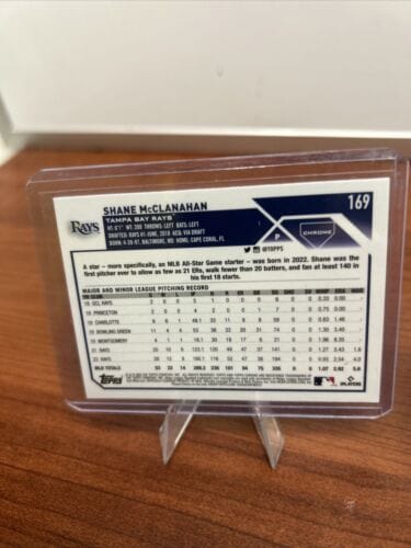 Cheap Sneaks Footwear/Sports Cards Baseball Card Shane McLennan 2023/2024 Blue Refractor /150 /Logofractor/ X-Fractor R