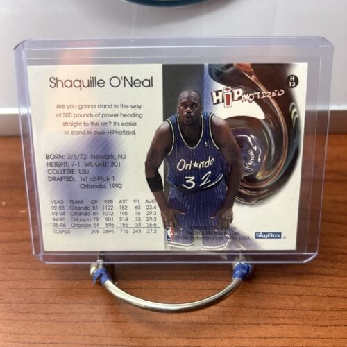 Cheap Sneaks Footwear/Sports Cards Baseball Card SHAQUILLE O'NEAL 1996-97 NBA HOOPS - HIPNOTIZED INSERT