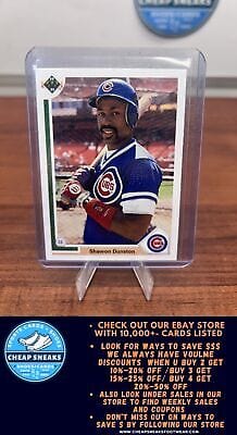 Cheap Sneaks Footwear/Sports Cards Baseball Card Shawon Dunston 1991 Upper Deck #111b Chicago Cubs