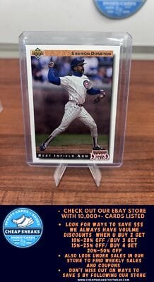 Cheap Sneaks Footwear/Sports Cards Baseball Card Shawon Dunston 1992 Upper Deck #714 Chicago Cubs