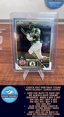 Cheap Sneaks Footwear/Sports Cards Baseball Card Shea Langeliers RC 2023 Topps Chrome #175 Oakland Athletics