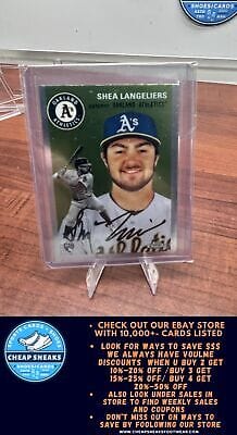 Cheap Sneaks Footwear/Sports Cards Baseball Card Shea Langeliers RC 2023 Topps Chrome Platinum Anniversary #5 Oakland A