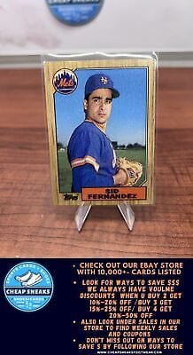 Cheap Sneaks Footwear/Sports Cards Baseball Card Sid Fernandez 1987 Topps #570 New York Mets