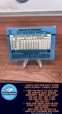 Cheap Sneaks Footwear/Sports Cards Baseball Card Sid Fernandez 1988 Donruss #118 New York Mets