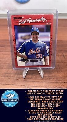 Cheap Sneaks Footwear/Sports Cards Baseball Card Sid Fernandez 1990 Donruss #572c New York Mets
