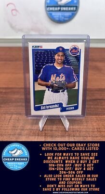 Cheap Sneaks Footwear/Sports Cards Baseball Card Sid Fernandez 1990 Fleer #203b New York Mets