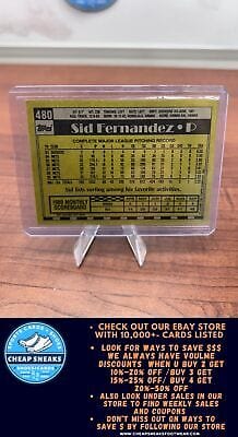 Cheap Sneaks Footwear/Sports Cards Baseball Card Sid Fernandez 1990 Topps #480 New York Mets