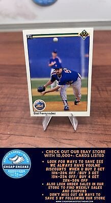 Cheap Sneaks Footwear/Sports Cards Baseball Card Sid Fernandez 1990 Upper Deck #261 New York Mets