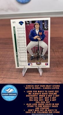 Cheap Sneaks Footwear/Sports Cards Baseball Card Sid Fernandez 1992 Upper Deck #671 New York Mets