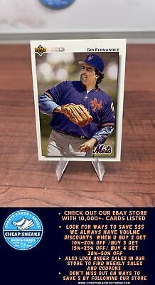 Cheap Sneaks Footwear/Sports Cards Baseball Card Sid Fernandez 1992 Upper Deck #671 New York Mets