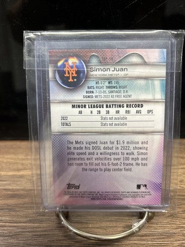 Cheap Sneaks Footwear/Sports Cards Baseball Card Simon Juan 2023 Bowman Platinum New York Mets Baseball Card #Top-58