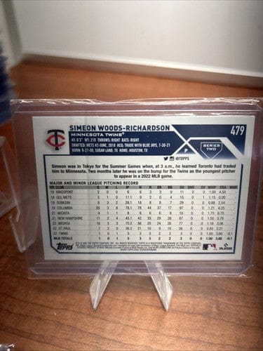 Cheap Sneaks Footwear/Sports Cards Baseball Card Simon Woods Richardson RC Minnesota Twins 2023 Topps Chrome/Series 1/