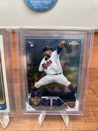 Cheap Sneaks Footwear/Sports Cards Baseball Card Simon Woods Richardson RC Minnesota Twins 2023 Topps Chrome/Series 1/