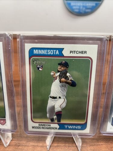 Cheap Sneaks Footwear/Sports Cards Baseball Card Simon Woods Richardson RC Minnesota Twins 2023 Topps Chrome/Series 1/