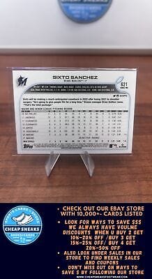 Cheap Sneaks Footwear/Sports Cards Baseball Card Sixto Sanchez 2022 Topps #621 Miami Marlins