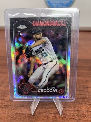 Cheap Sneaks Footwear/Sports Cards Baseball Card Slade Cecconi 2024 Topps Chrome Logofractor Arizona Diamondbacks Rooki