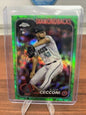 Cheap Sneaks Footwear/Sports Cards Baseball Card Slade Cecconi (RC) 2024 Topps Chrome Green Logofractor Refractor 23/99