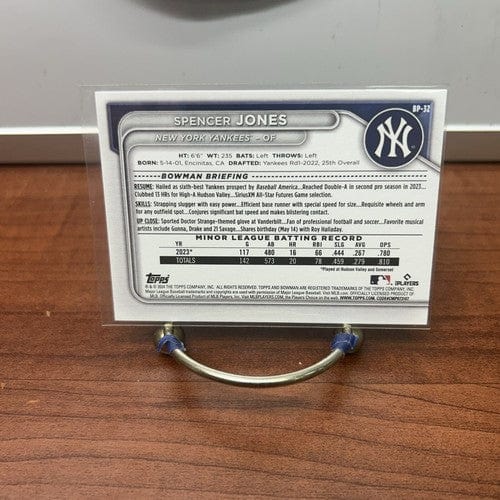 Cheap Sneaks Footwear/Sports Cards Baseball Card SPENCER JONES     2024 BOWMAN PROSPECTS #BP-32 NEW YORK Yankees