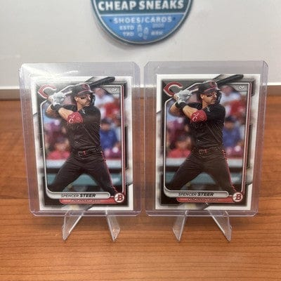 Cheap Sneaks Footwear/Sports Cards Baseball Card Spencer Steer 2024 Bowman #3 Cincinnati Reds