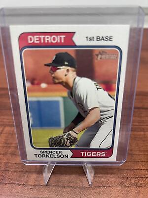 Cheap Sneaks Footwear/Sports Cards Baseball Card Spencer Torkelson 2023 Topps Heritage #215 Detroit Tigers