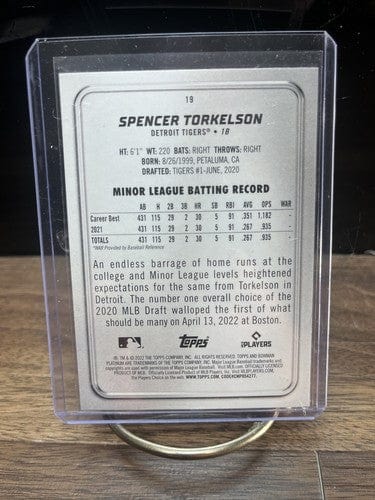 Cheap Sneaks Footwear/Sports Cards Baseball Card Spencer Torkelson RC 2022 Bowman Platinum Detroit Tigers #19