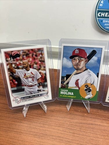 Cheap Sneaks Footwear/Sports Cards Baseball Card St Louis Cardinals HOF 2022/2023 Topps Lot (4)Albert Pujols, Yadier Mo