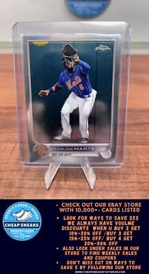 Cheap Sneaks Footwear/Sports Cards Baseball Card Starling Marte 2022 Topps Chrome #132 New York Mets