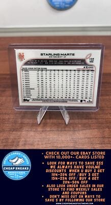 Cheap Sneaks Footwear/Sports Cards Baseball Card Starling Marte 2022 Topps Chrome #132 New York Mets