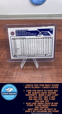 Cheap Sneaks Footwear/Sports Cards Baseball Card Starling Marte 2023 Topps #199 New York Mets