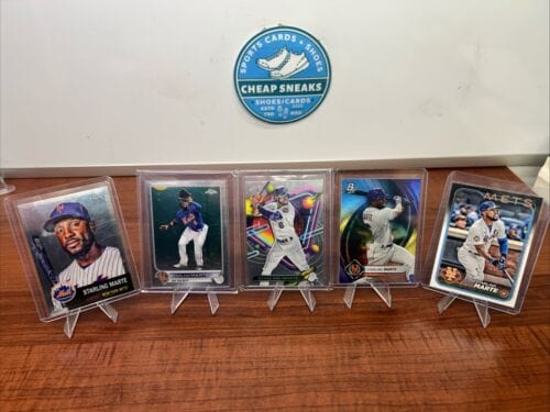 Cheap Sneaks Footwear/Sports Cards Baseball Card Starling Marte New York Mets Lot 2023 Topps Chrome Cosmic/2022 Bowman