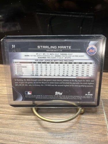 Cheap Sneaks Footwear/Sports Cards Baseball Card Starling Matter 2022 Topps Chrome Black Green Refractor 74/99 Card#31