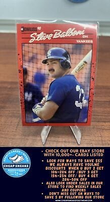 Cheap Sneaks Footwear/Sports Cards Baseball Card Steve Balboni 1990 Donruss #315 New York Yankees