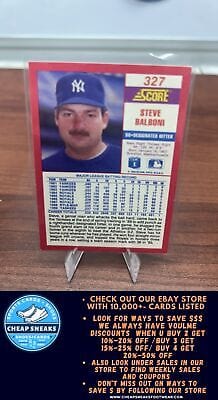 Cheap Sneaks Footwear/Sports Cards Baseball Card Steve Balboni 1990 Score #327 New York Yankees