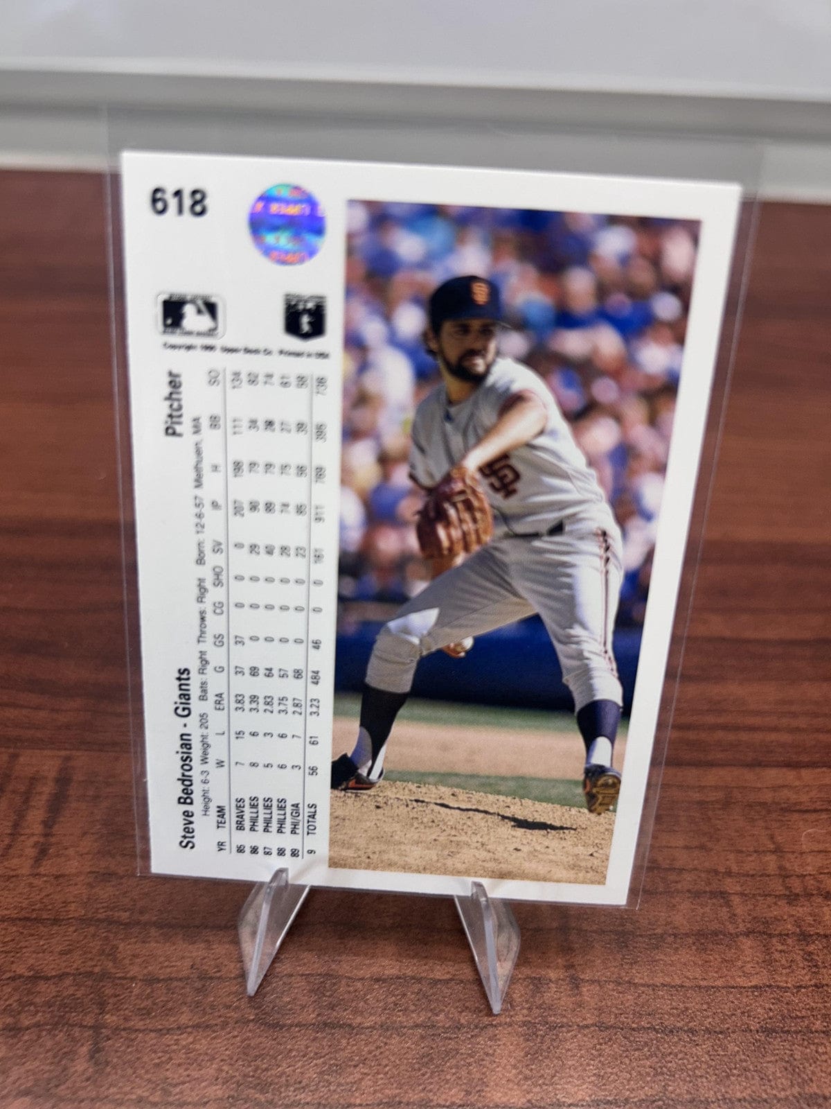 Cheap Sneaks Footwear/Sports Cards Baseball Card Steve Bedrosian 1990 Upper Deck #618 San Francisco Giants