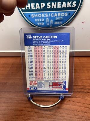 Cheap Sneaks Footwear/Sports Cards Baseball Card Steve Carlton 1987 Fleer #490 Chicago White Sox