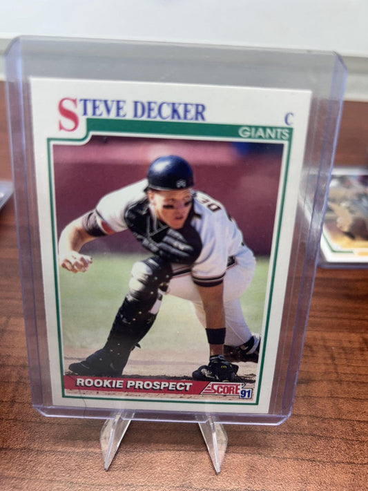Cheap Sneaks Footwear/Sports Cards Baseball Card Steve Decker RC 1991 Score #710 San Francisco Giants