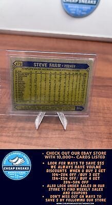 Cheap Sneaks Footwear/Sports Cards Baseball Card Steve Farr 1987 Topps #473 Kansas City Royals