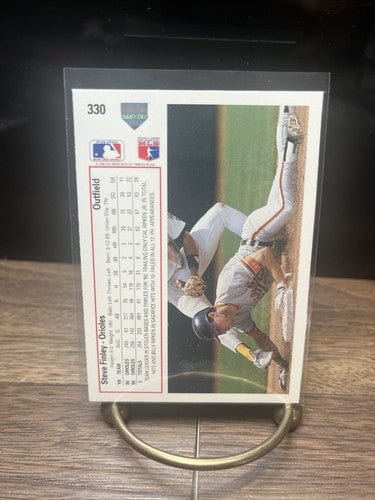 Cheap Sneaks Footwear/Sports Cards Baseball Card Steve Finley Baltimore Orioles 1991 Upper Deck Baseball Card #330