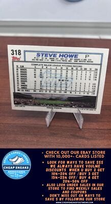 Cheap Sneaks Footwear/Sports Cards Baseball Card Steve Howe 1992 Topps Micro #318 New York Yankees