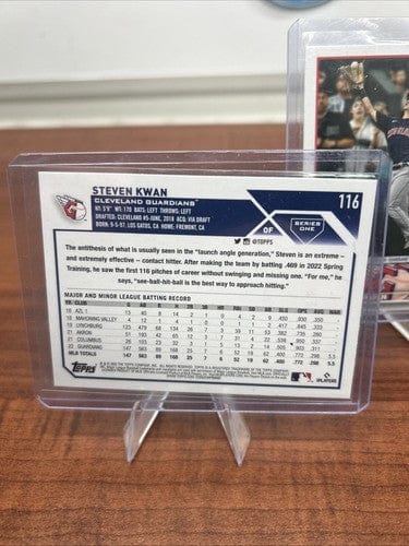 Cheap Sneaks Footwear/Sports Cards Baseball Card Steven Kwan 2023 Topps Series 1 Gold Rookie Cup  Guardians #116 + Bonu