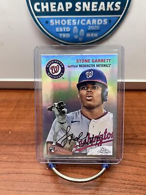 Cheap Sneaks Footwear/Sports Cards Baseball Card Stone Garrett RC 2023 Topps Chrome Platinum Anniversary Refractor #96