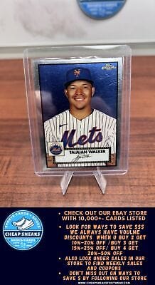 Cheap Sneaks Footwear/Sports Cards Baseball Card Taijuan Walker 2021 Topps Chrome Platinum Anniversary #489 New York Me