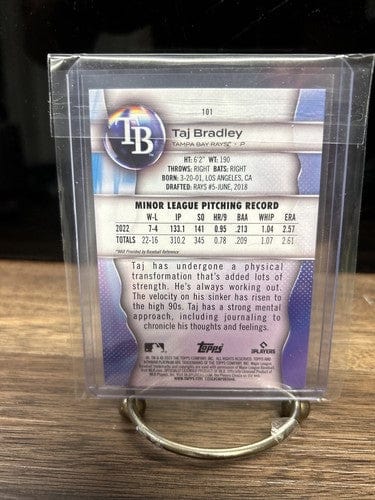 Cheap Sneaks Footwear/Sports Cards Baseball Card Taj Bradley 2023 Bowman Platinum Tampa Bay Rays Rookie Baseball Card #
