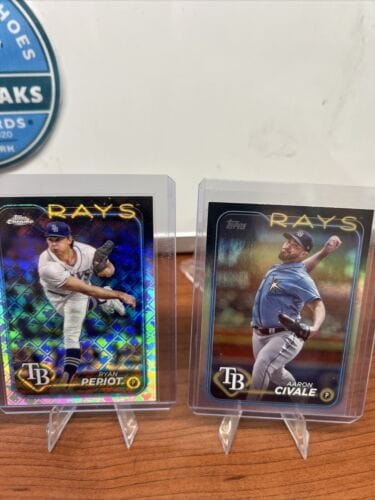 Cheap Sneaks Footwear/Sports Cards Baseball Card Tampa Bay Rays 2024 Topps Logofractor/Refractor Lot Pepiot,Lopez RC, C